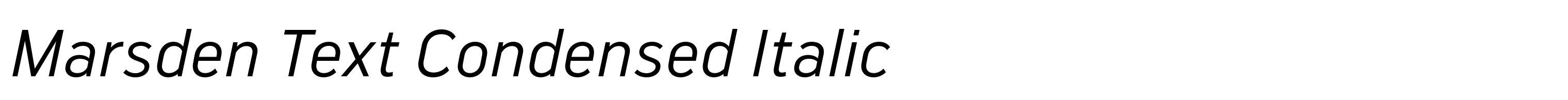 Marsden Text Condensed Italic